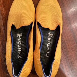Rothy yellow shoes